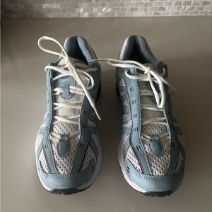 Ecco White and Gray Athletic Shoes